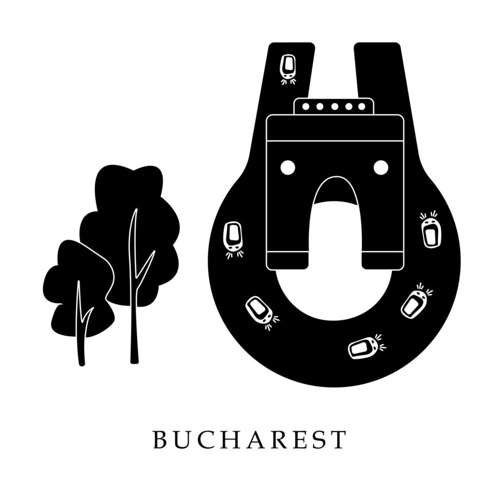 European capitals, Bucharest vector