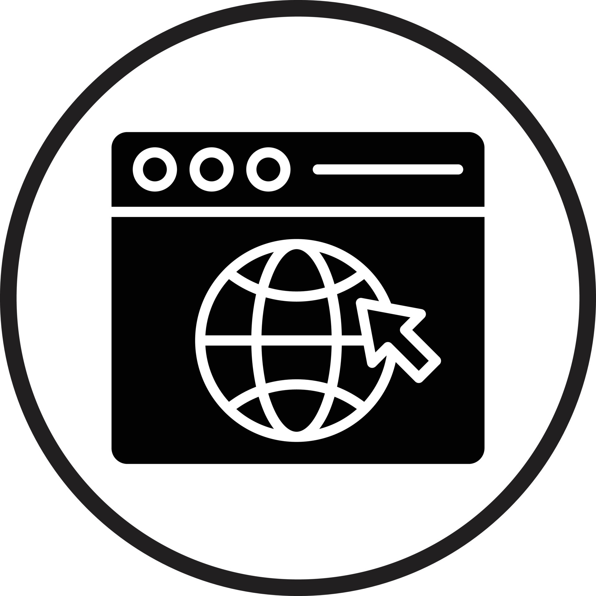 Web Browser Icon Style 13136099 Vector Art at Vecteezy