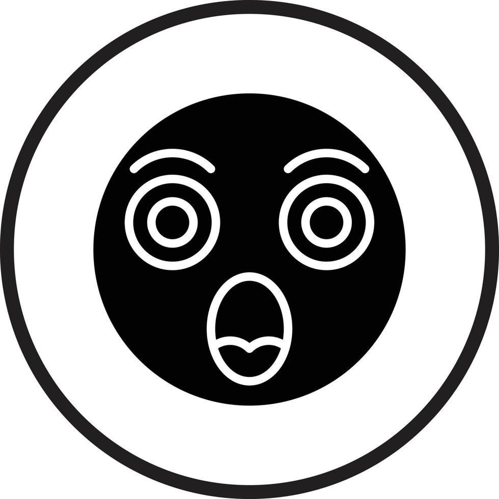 Shocked Icon Style vector