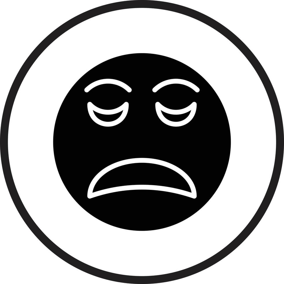 Disappointed Icon Style vector