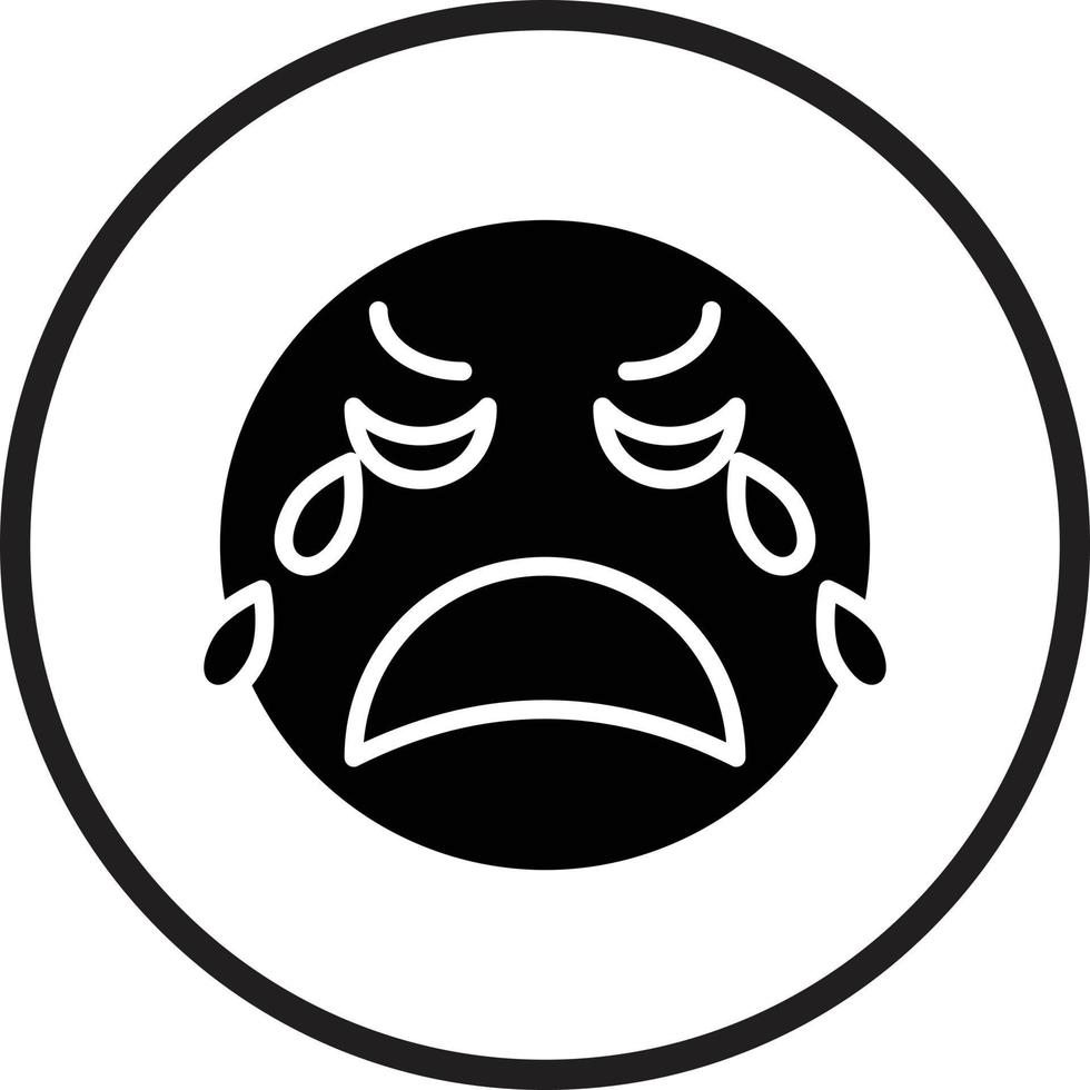 Crying Icon Style vector