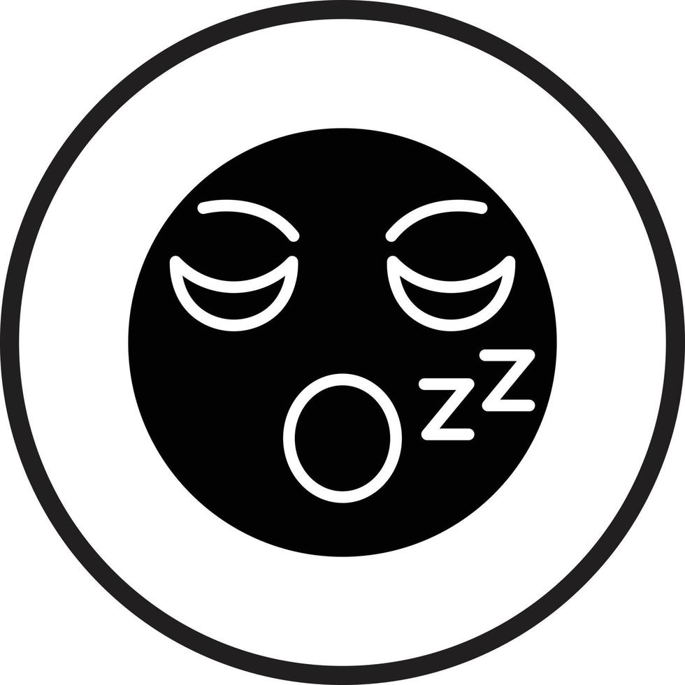 Sleepy Icon Style vector
