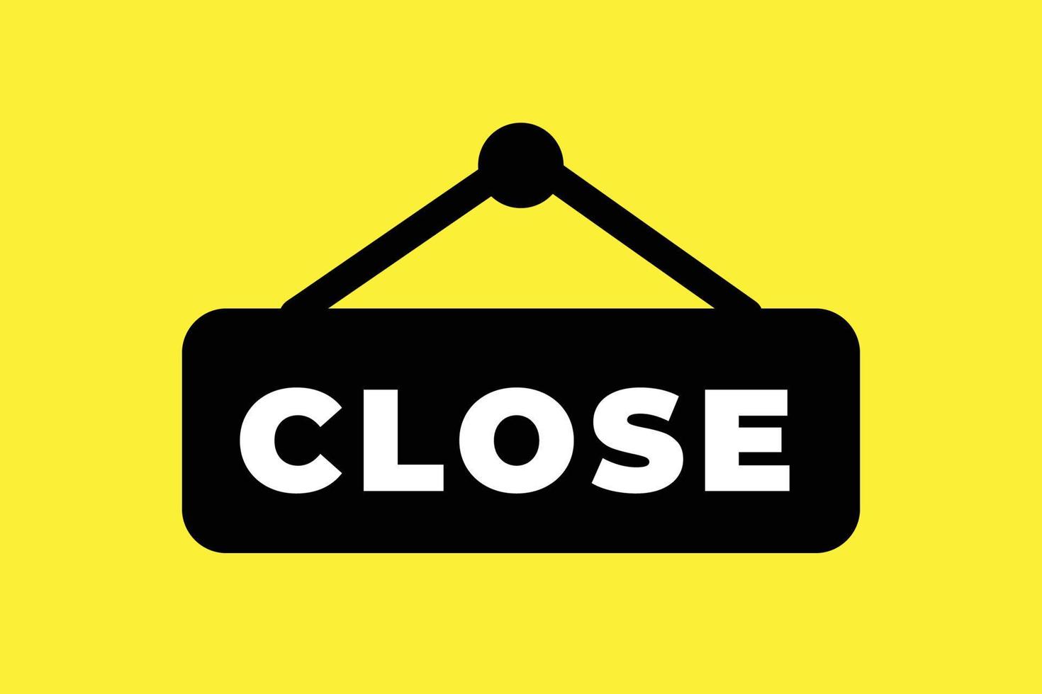 closed icon design in black and white vector