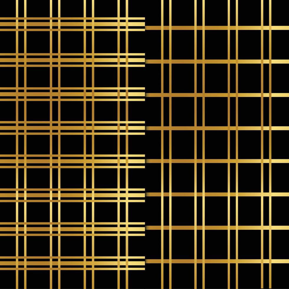 Gold and Black seamless pattern vector