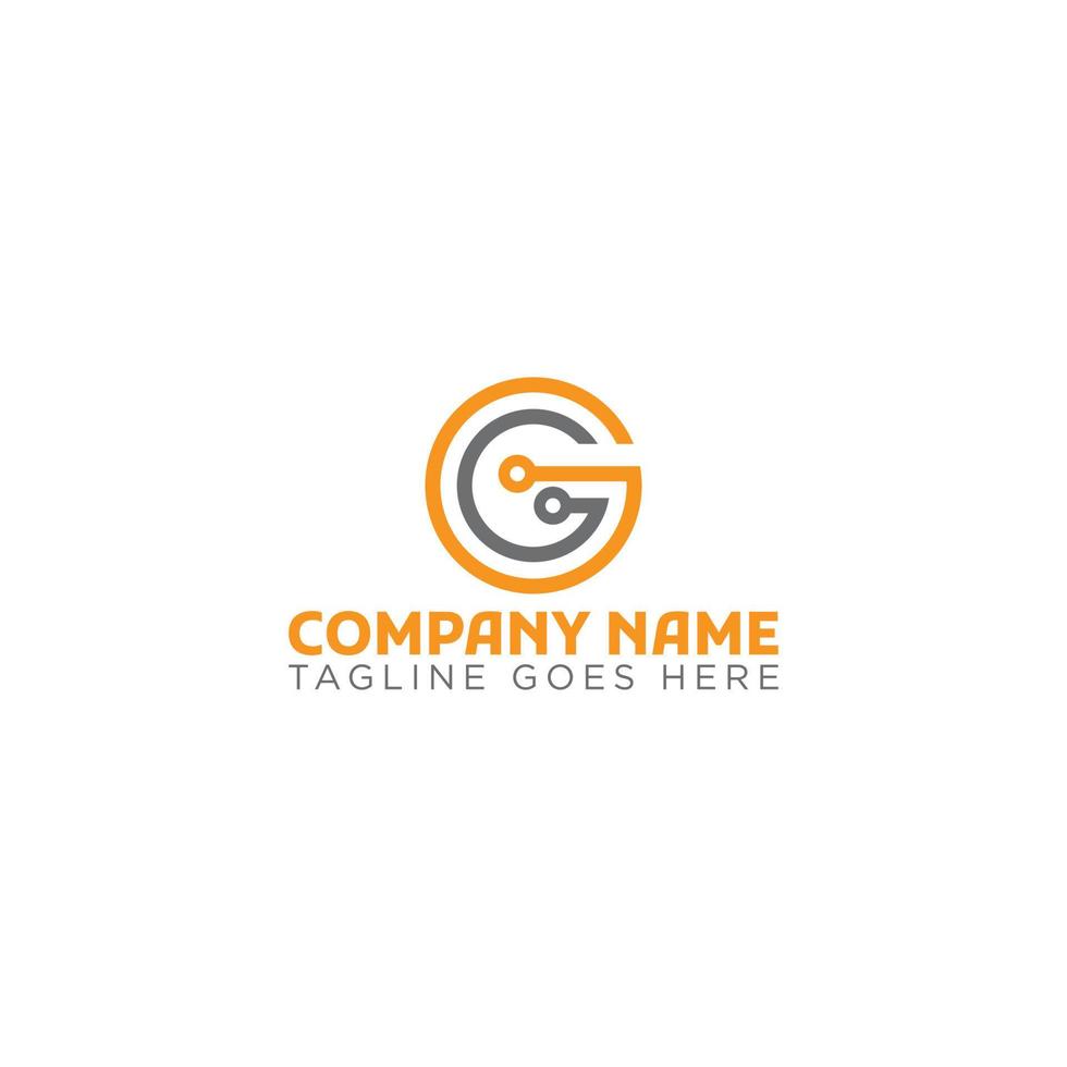 G letter modern technology vector logo icon template design