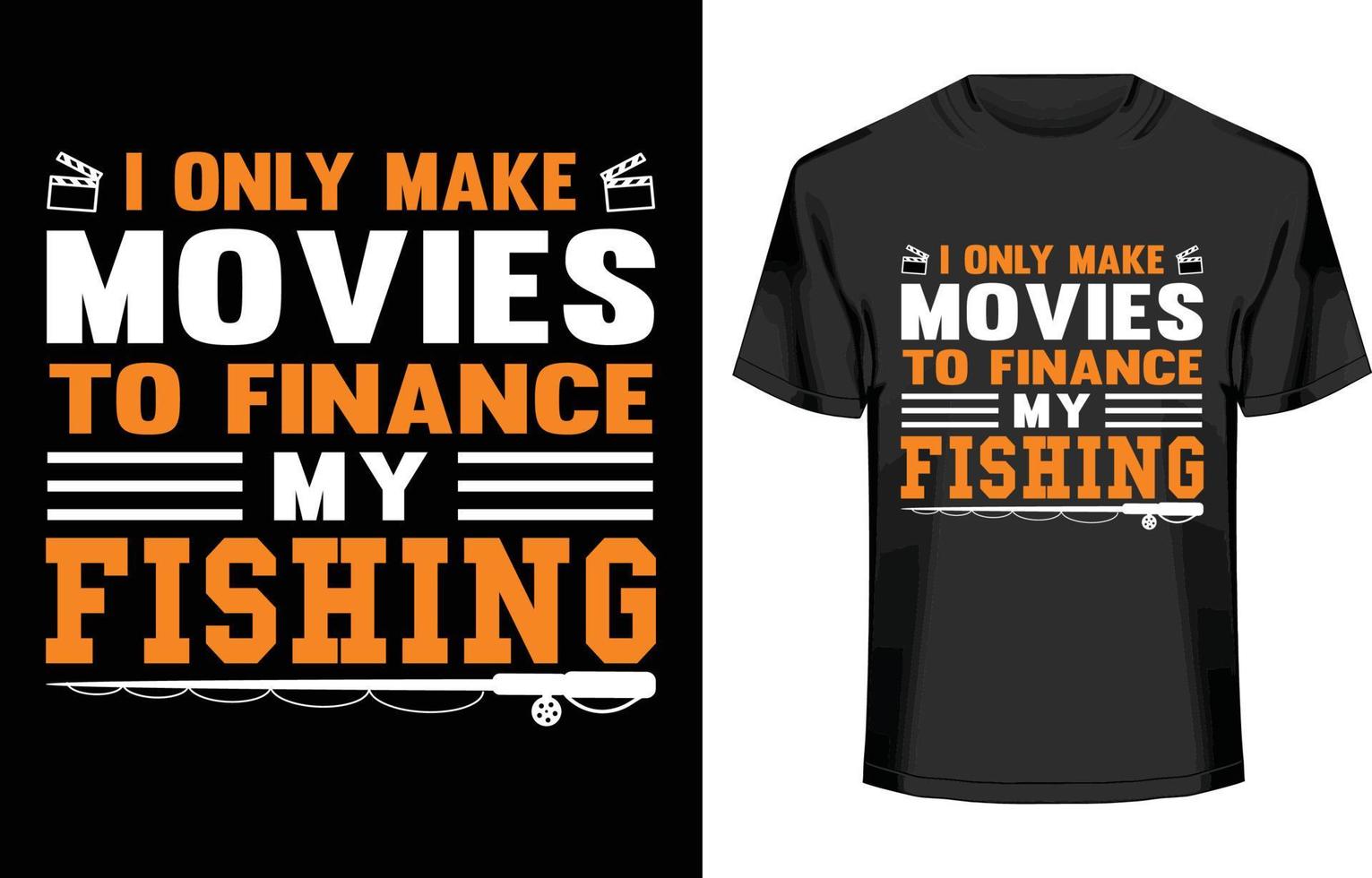 diseño de camiseta de tipografía de pesca vector