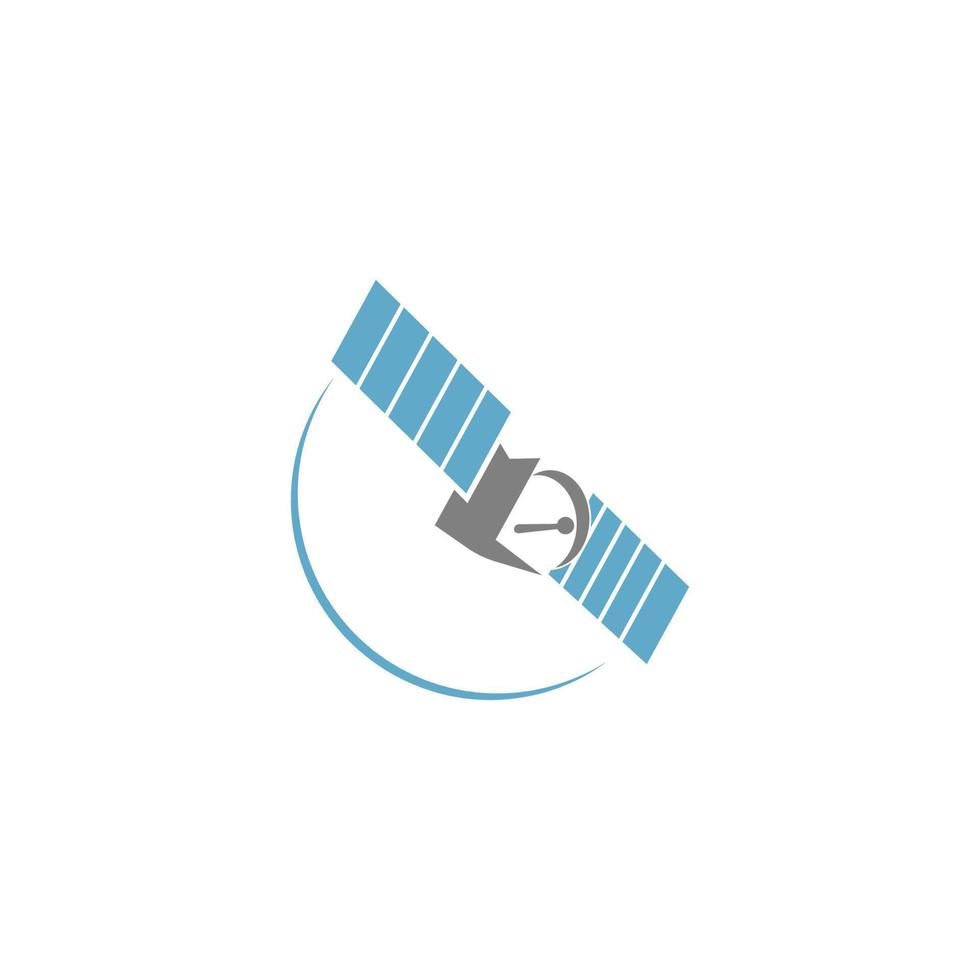 Satellite icon logo design illustration vector