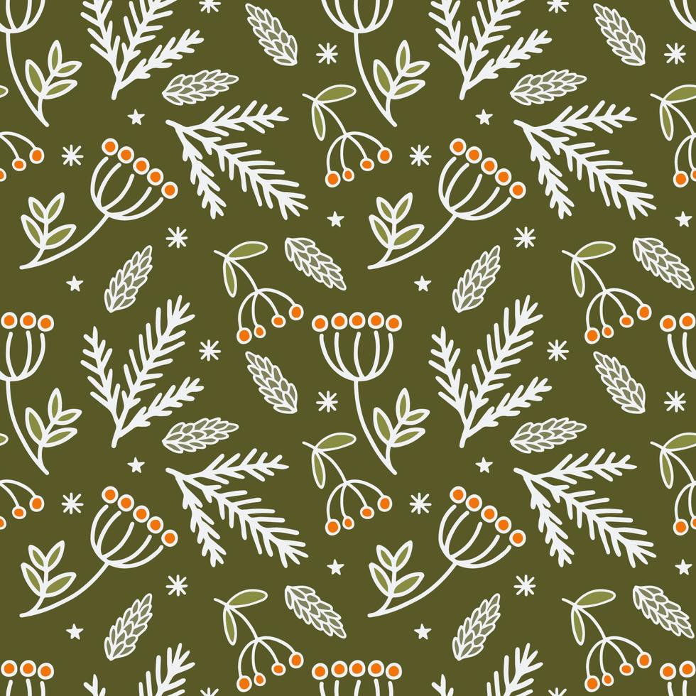 Winter seamless pattern vector