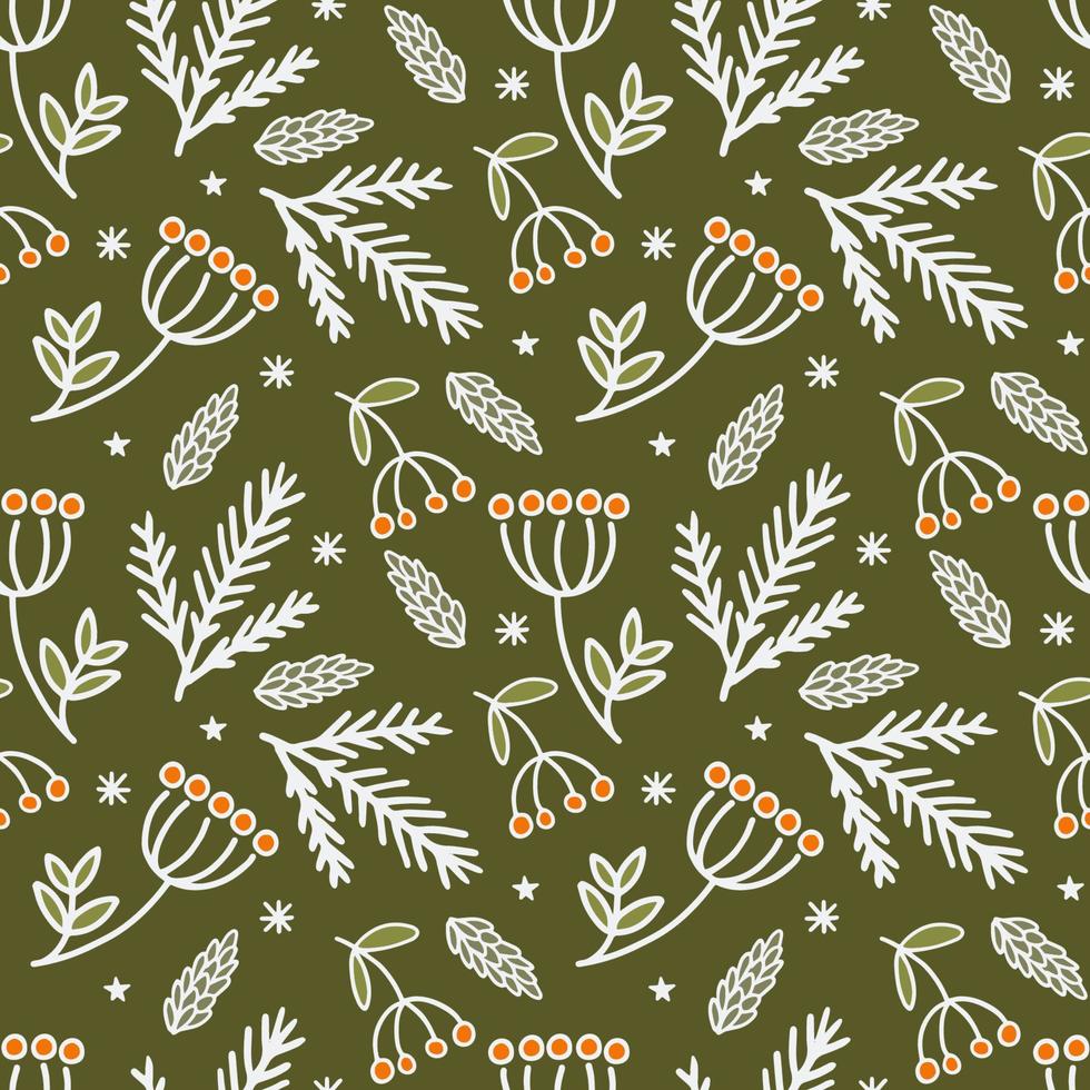 Winter seamless pattern vector