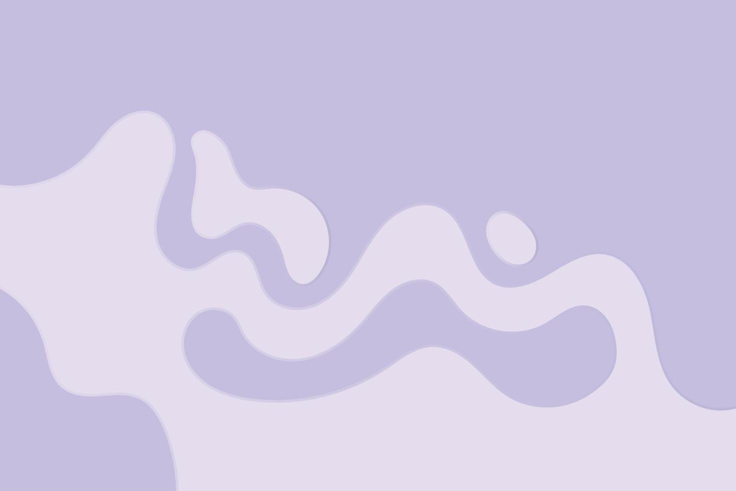 formas onduladas simples y minimalistas de gotas e ilustraciones de ondas sobre fondo violeta claro vector