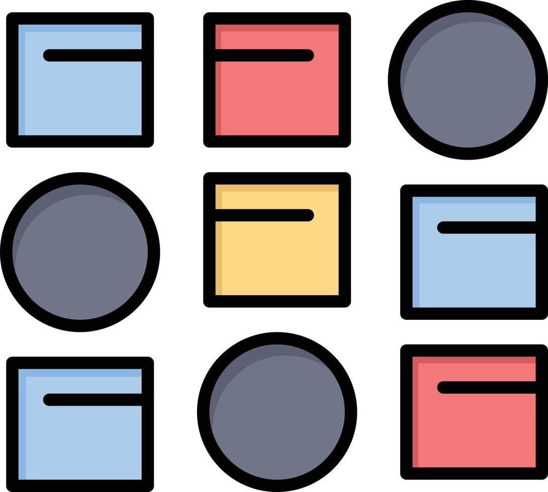 sistema de patrones ciencia de datos sistema de patrones icono de color plano icono de vector plantilla de banner