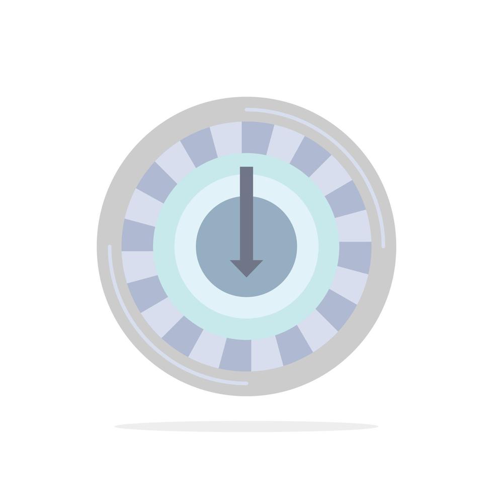 Consumption cost expense lower reduce Flat Color Icon Vector