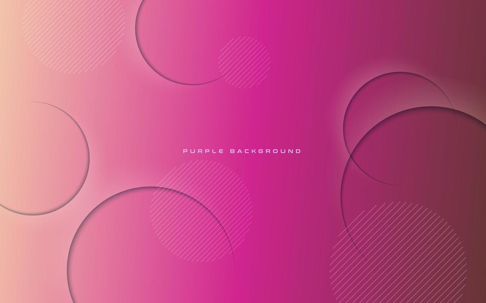 abstract purple pink gradient dynamic circle shadow and light geometric shape background. eps10 vector