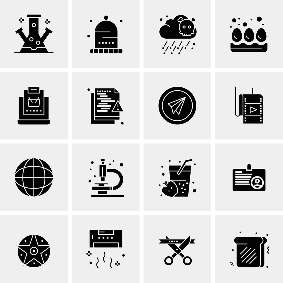 16 Universal Business Icons Vector Creative Icon Illustration to use in web and Mobile Related proje
