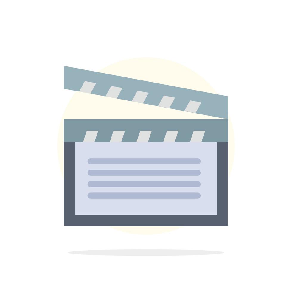 American Movies Video Usa Abstract Circle Background Flat color Icon vector