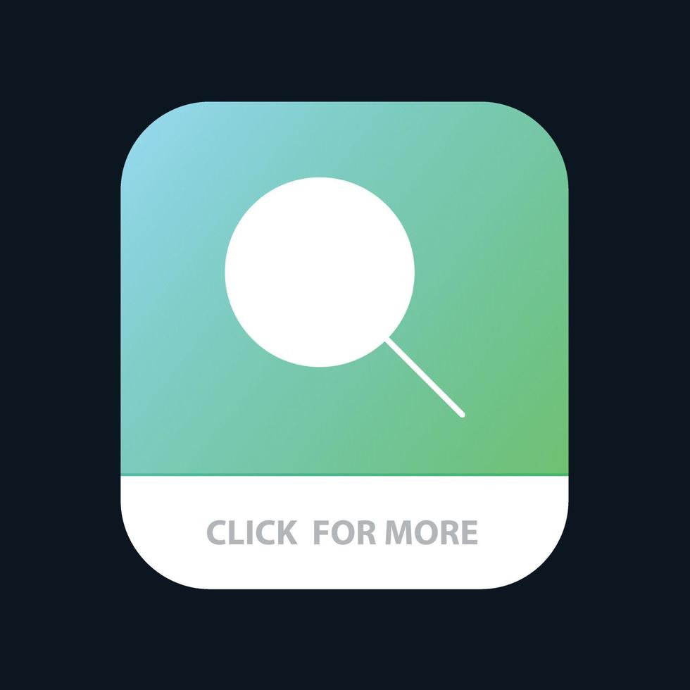 Search Research Basic Ui Mobile App Button Android and IOS Glyph Version vector