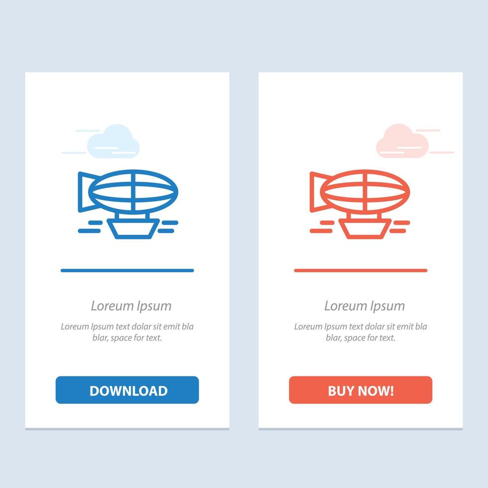 Air Balloon Balloon Filled Holiday Travel  Blue and Red Download and Buy Now web Widget Card Templat vector