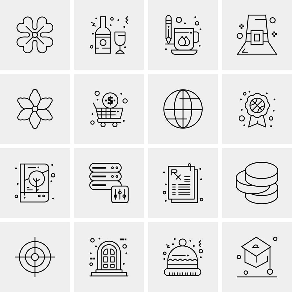 16 Business Universal Icons Vector Creative Icon Illustration to use in web and Mobile Related proje