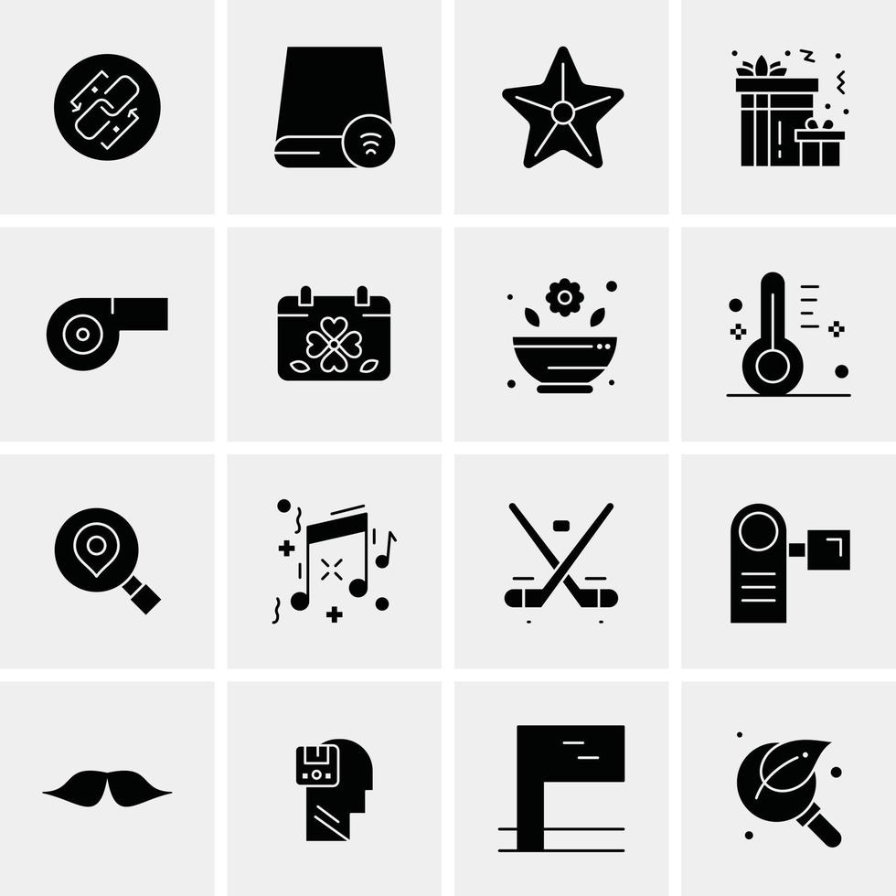 16 Business Universal Icons Vector Creative Icon Illustration to use in web and Mobile Related proje