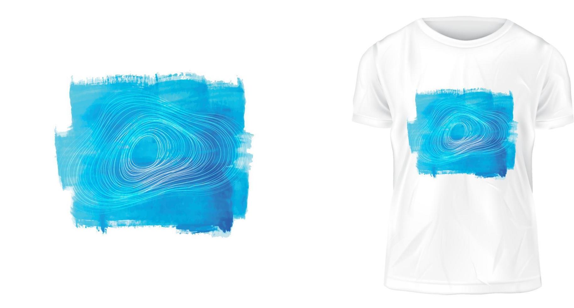 t shirt design concept, brushwork vector