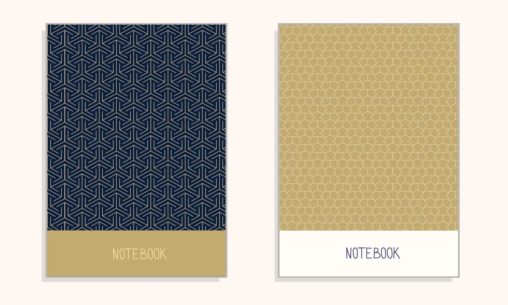 Cover for documents for premium and luxury brand notebook or annual report. Vector illustration.