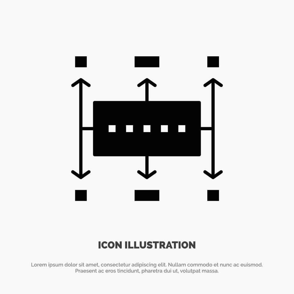 Workflow Workflow Planning Business Modern Planning solid Glyph Icon vector