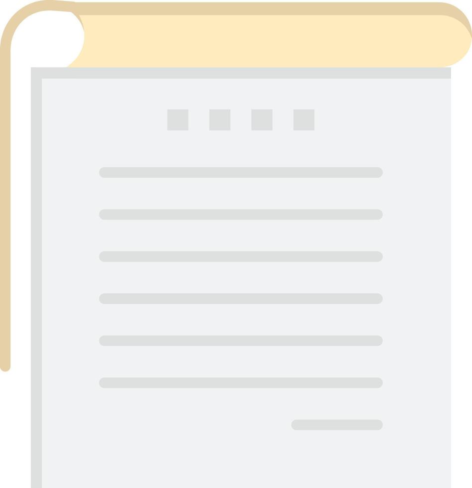 Student Notes Books Student Notes  Flat Color Icon Vector icon banner Template