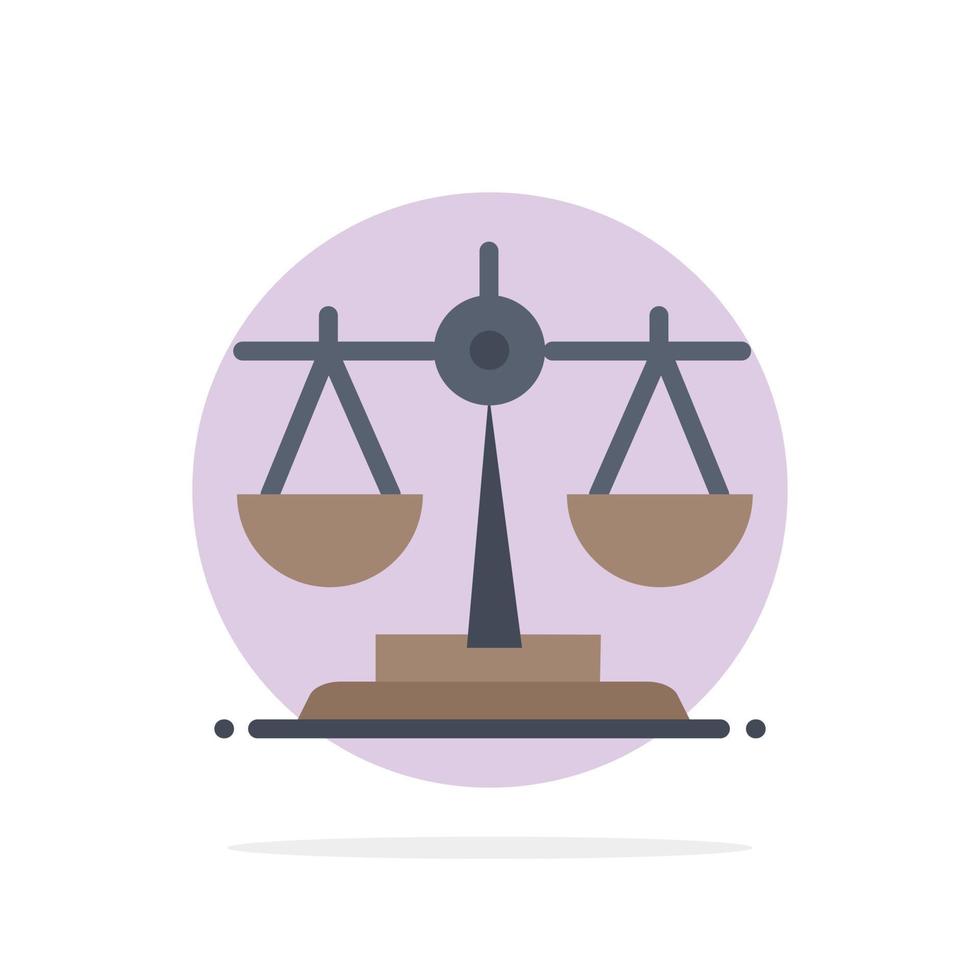 Balance Ireland Law Abstract Circle Background Flat color Icon vector