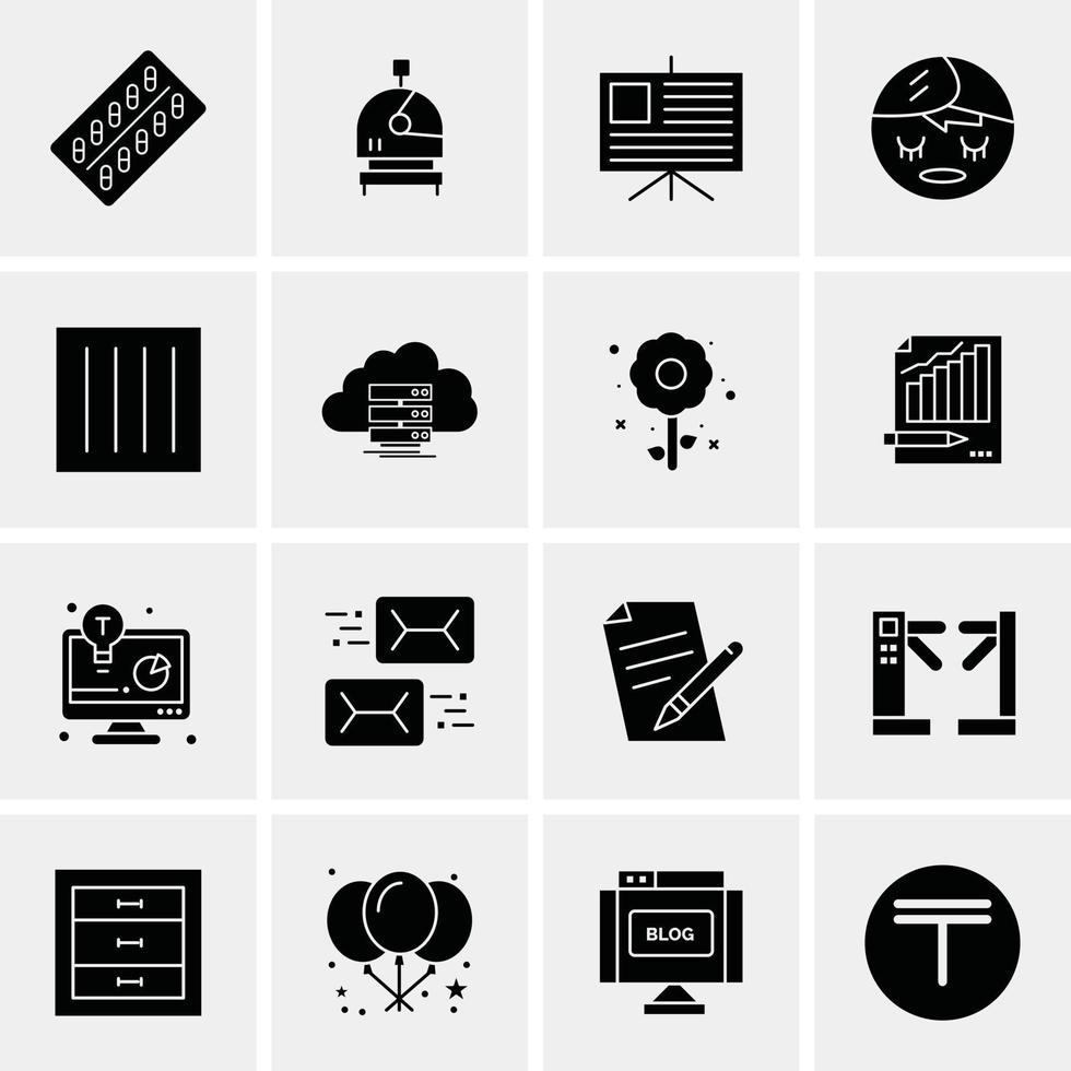 16 Business Universal Icons Vector Creative Icon Illustration to use in web and Mobile Related proje