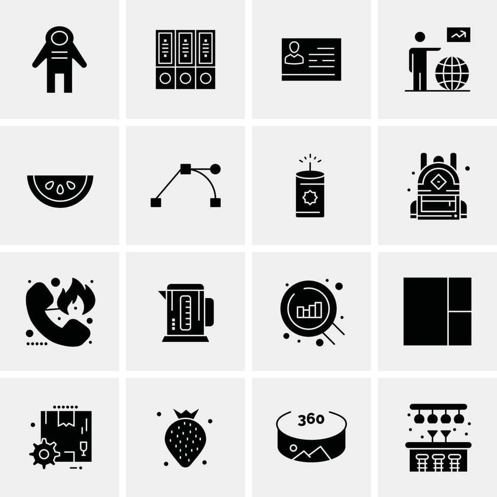 16 Business Universal Icons Vector Creative Icon Illustration to use in web and Mobile Related proje