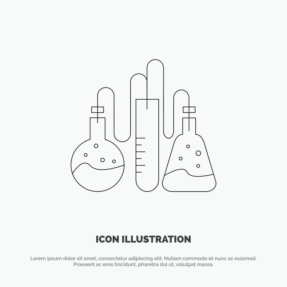 Chemical Dope Lab Science Line Icon Vector