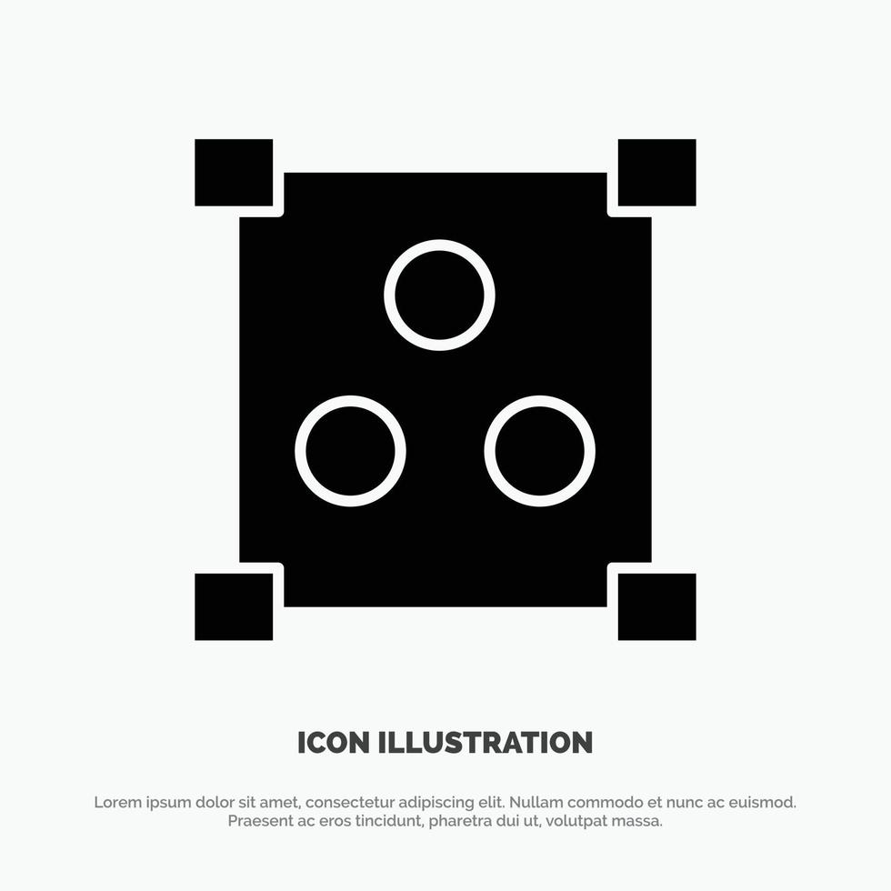 Abstract Design Online solid Glyph Icon vector