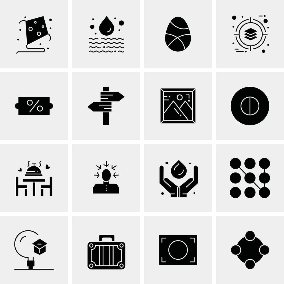 16 Business Universal Icons Vector Creative Icon Illustration to use in web and Mobile Related proje