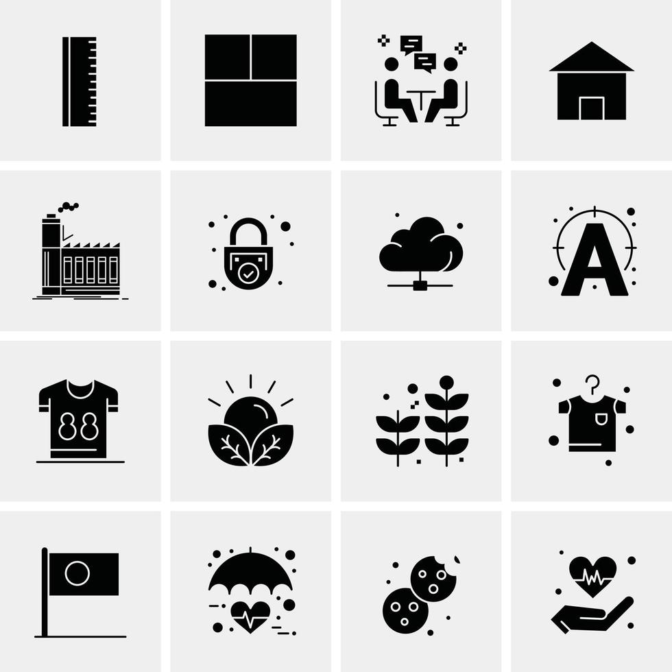 16 Universal Business Icons Vector Creative Icon Illustration to use in web and Mobile Related proje