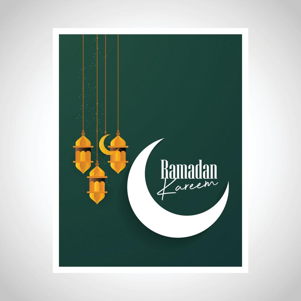 Ramadan Kareem Design Background Vector Illustration for greeting card poster and banner