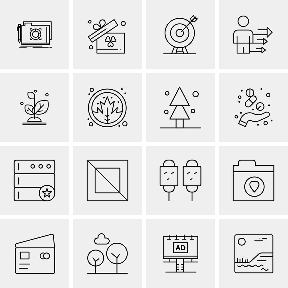 16 Business Universal Icons Vector Creative Icon Illustration to use in web and Mobile Related proje