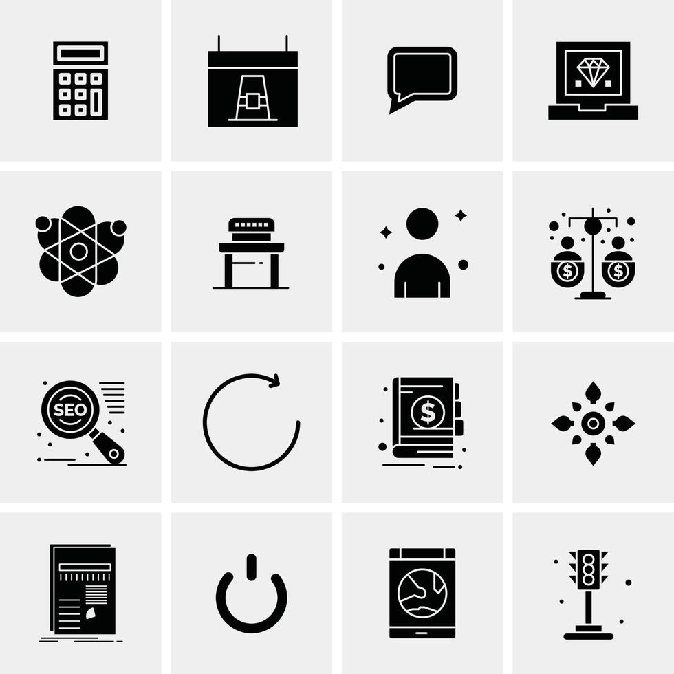 16 Universal Business Icons Vector Creative Icon Illustration to use in web and Mobile Related proje