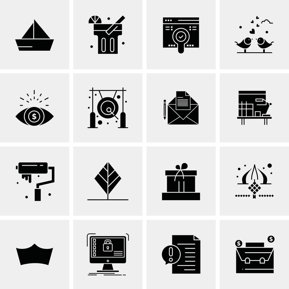 16 Business Universal Icons Vector Creative Icon Illustration to use in web and Mobile Related proje