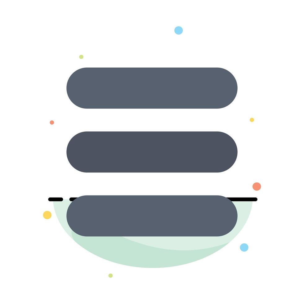 List Task Text Abstract Flat Color Icon Template vector