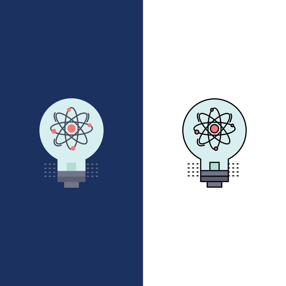 idea innovación luz solución inicio color plano icono vector