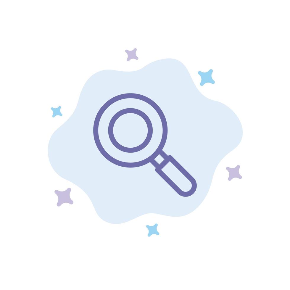 Search Research Find Blue Icon on Abstract Cloud Background vector