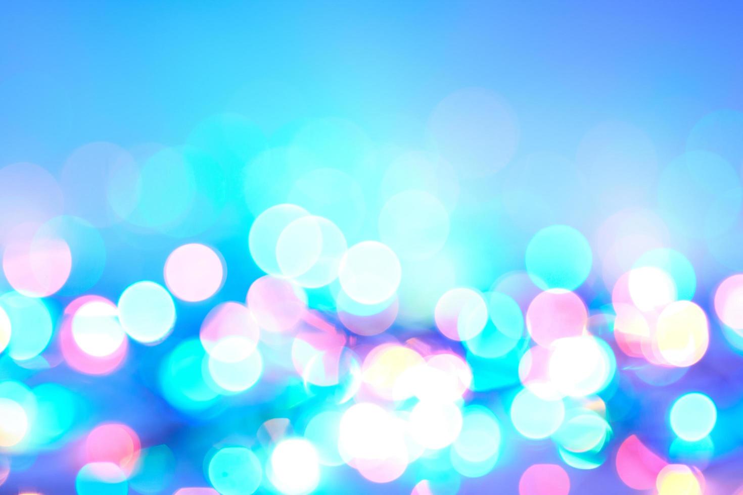 Bokeh abstract blue texture. Colorful. Defocused background. photo