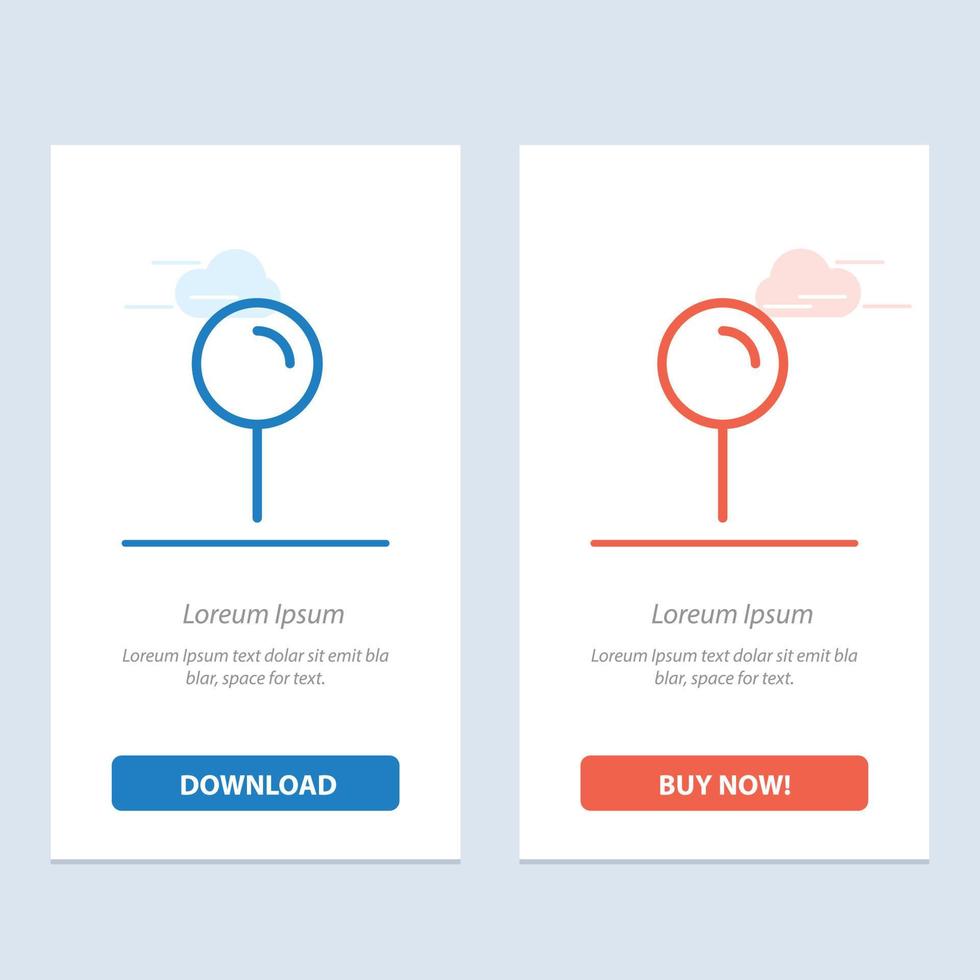 Location Map Pointer Pin  Blue and Red Download and Buy Now web Widget Card Template vector