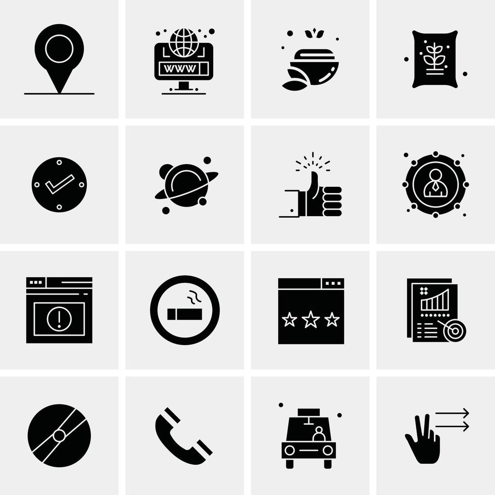 16 Universal Business Icons Vector Creative Icon Illustration to use in web and Mobile Related proje