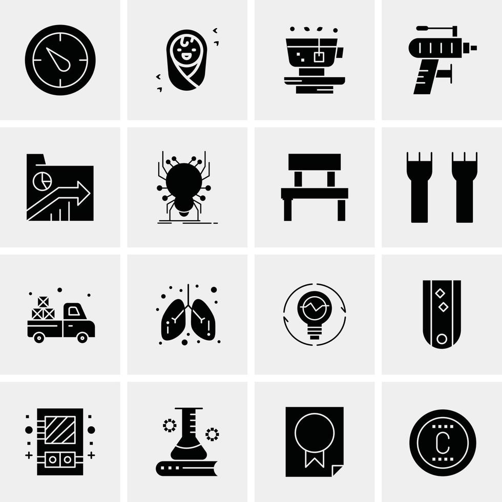16 Business Universal Icons Vector Creative Icon Illustration to use in web and Mobile Related proje