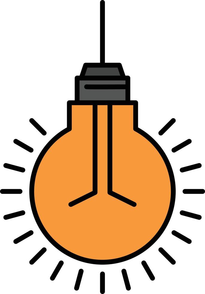 Light Bulb Idea Tips Suggestion  Flat Color Icon Vector icon banner Template