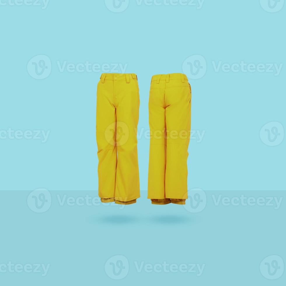 Plain trousers without a pattern isolated on background with clipping path photo
