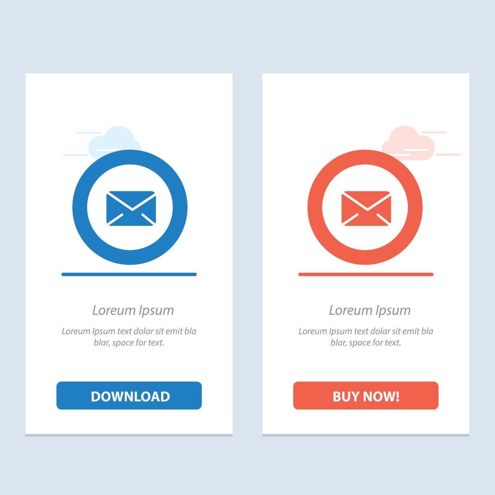 Chat Message Support Text Message Typing  Blue and Red Download and Buy Now web Widget Card Template vector