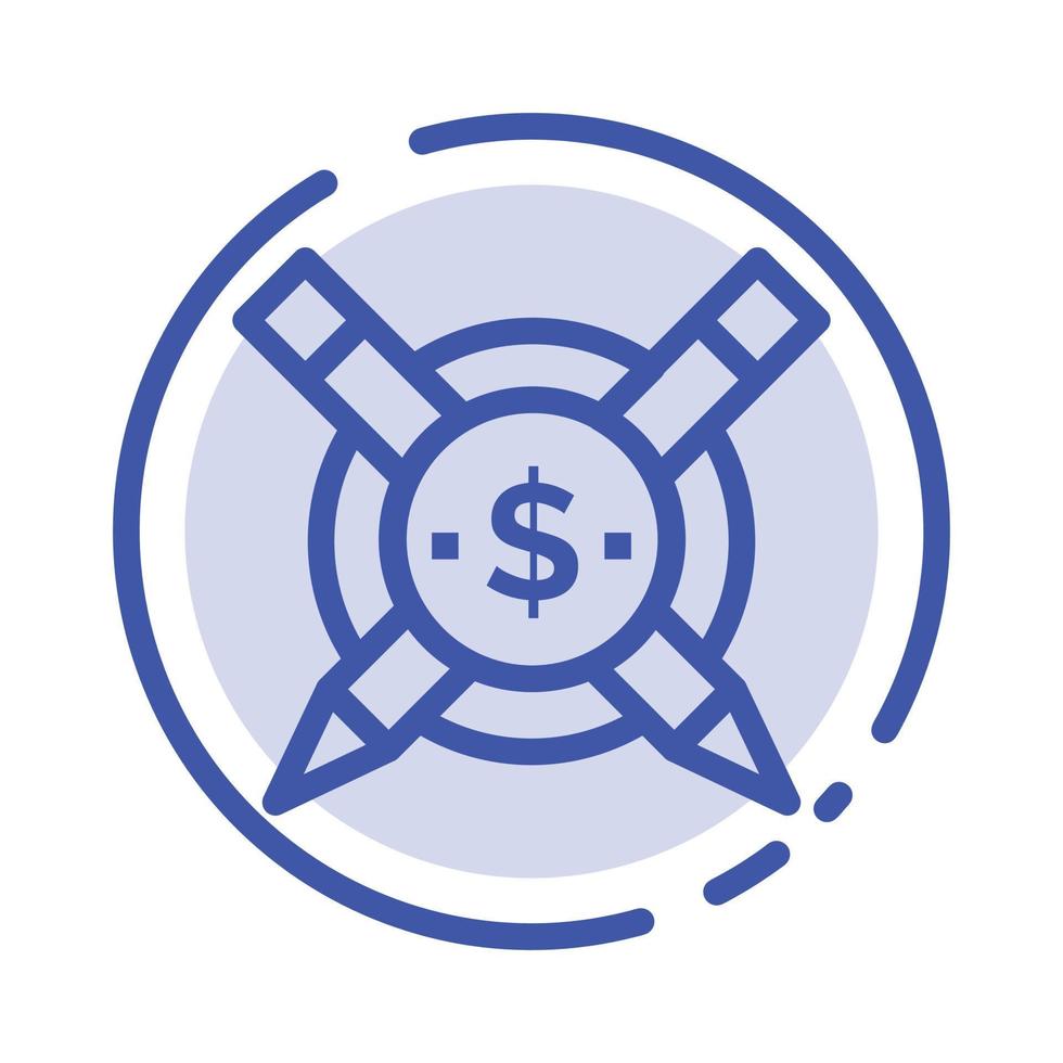 Paid Articles Paid Articles Digital Blue Dotted Line Line Icon vector