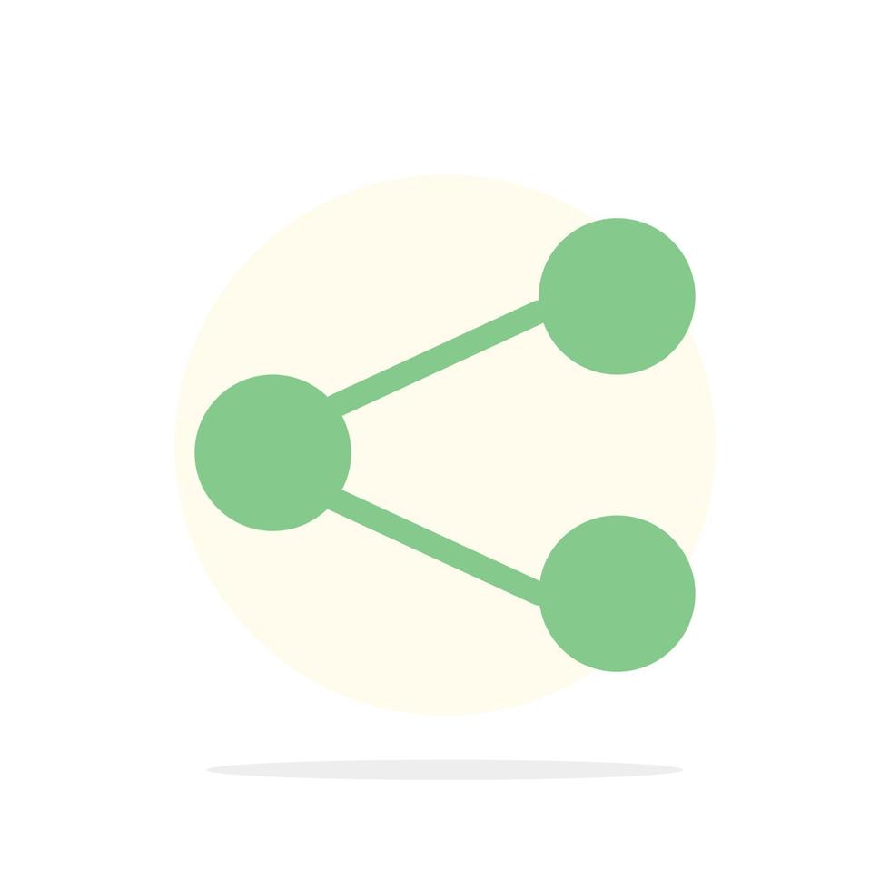 icono de color plano de fondo de círculo abstracto para compartir en redes sociales vector